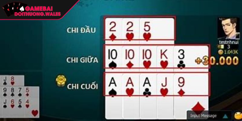 Kinh nghiệm chơi mậu binh nghệ thuật sắp xếp