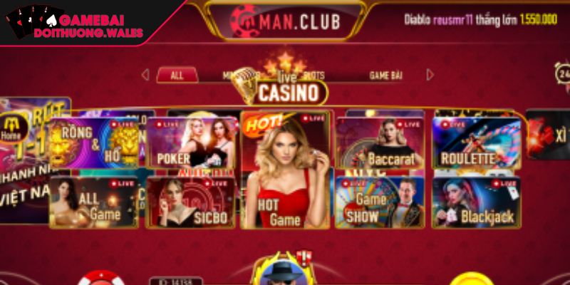 Sơ lược cổng game bài đổi thưởng MANCLUB
