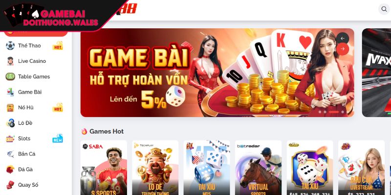 Khám phá nhà cái game bài đổi thưởng MAX88
